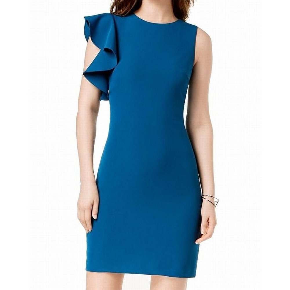 Julia Jordan NEW Aqua Blue Sheath Dress 16/XL